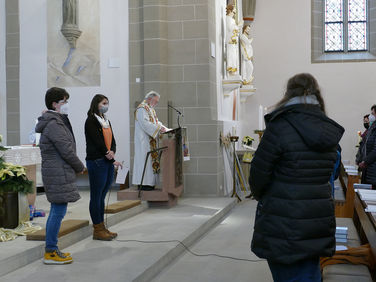 Diözesale Aussendung der Sternsinger des Bistums Fulda in St. Crescentius (Foto: Karl-Franz Thiede)